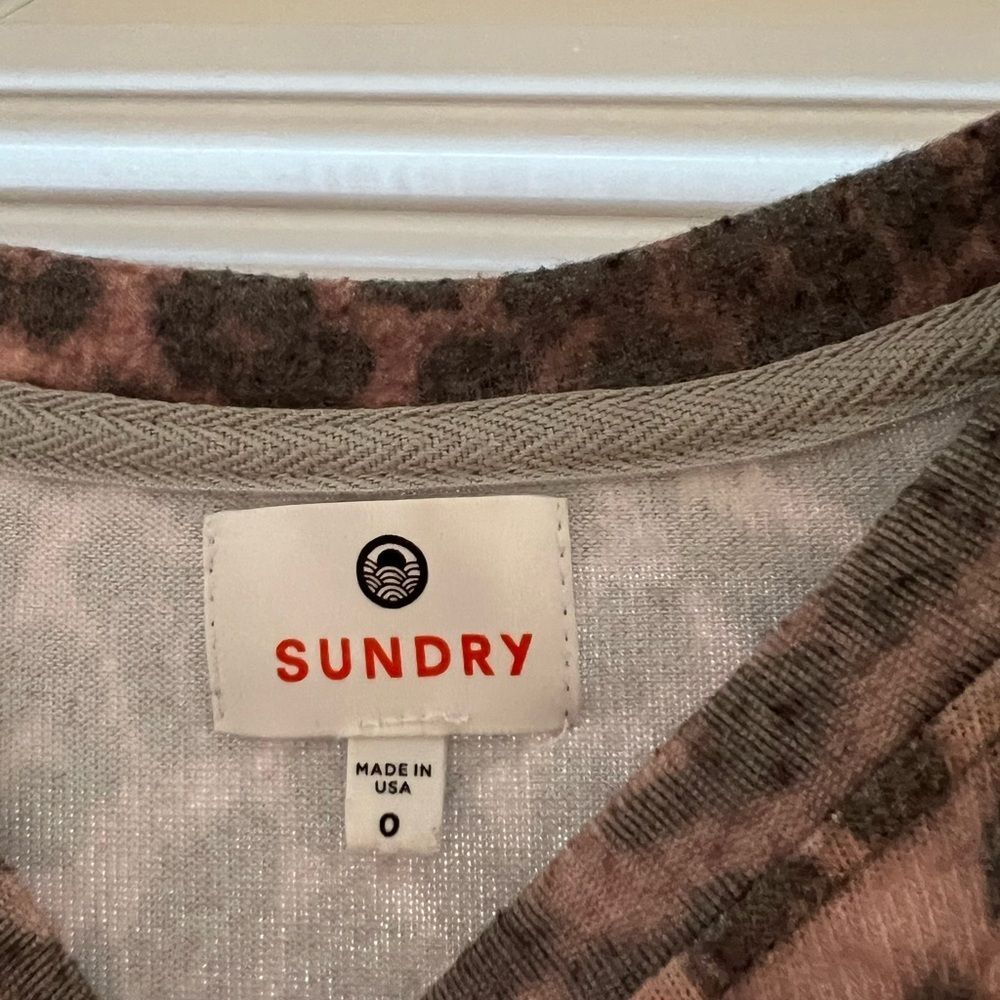 Sundry Long sleeve Leopard Print Sweater - Brown - Picture 2 of 4